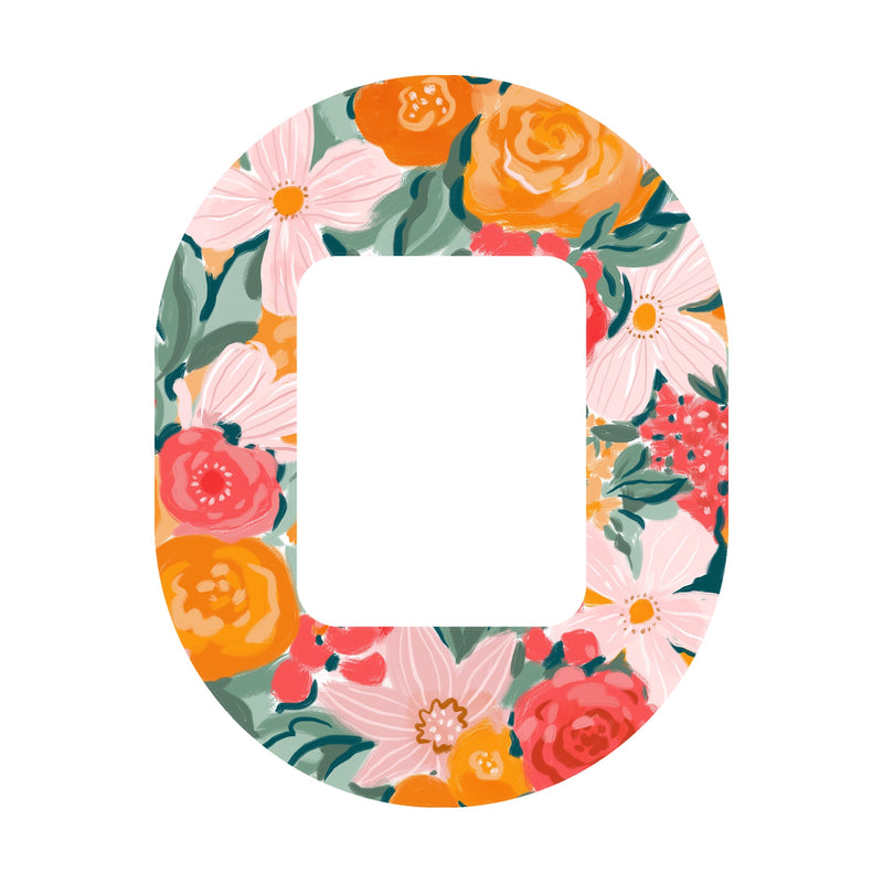 Peelz Blush Blossom Tandem Mobi Decorative Patch Tape - Pump Peelz Patch Medical Tape White Smoke 12-Pack (Set of 12 Patches),4-Pack (Set of 4 Patches),1-Patch (One Single Patch)