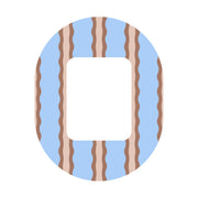 Peelz Boardwalk Waves Tandem Mobi Decorative Patch Tape - Pump Peelz Patch Medical Tape White Smoke 12-Pack (Set of 12 Patches),4-Pack (Set of 4 Patches),1-Patch (One Single Patch)