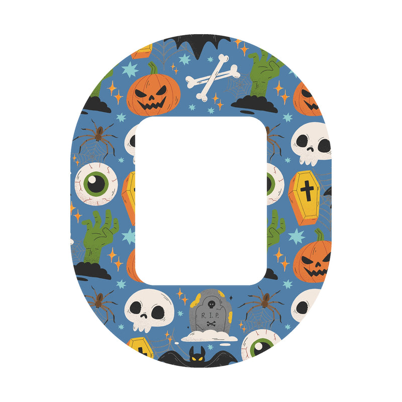 Peelz Spooky Night Tandem Mobi Patch Tape - Pump Peelz Patch Medical Tape White Smoke 12-Pack (Set of 12 Patches),4-Pack (Set of 4 Patches),1-Patch (One Single Patch)