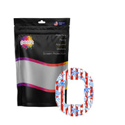 Peelz Spritz Parade Tandem Mobi Decorative Patch Tape - Pump Peelz Patch Medical Tape White Smoke 12-Pack (Set of 12 Patches),4-Pack (Set of 4 Patches),1-Patch (One Single Patch)