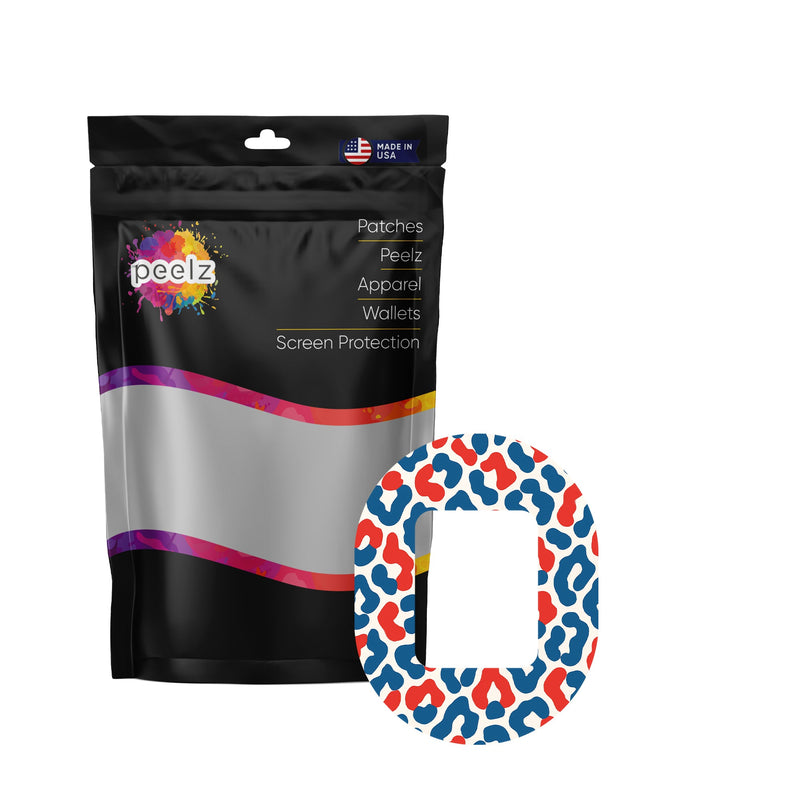Peelz Freedom Fur Tandem Mobi Decorative Patch Tape - Pump Peelz Patch Medical Tape White Smoke 12-Pack (Set of 12 Patches),4-Pack (Set of 4 Patches),1-Patch (One Single Patch)