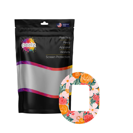 Peelz Blush Blossom Tandem Mobi Decorative Patch Tape - Pump Peelz Patch Medical Tape White Smoke 12-Pack (Set of 12 Patches),4-Pack (Set of 4 Patches),1-Patch (One Single Patch)