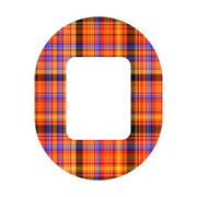 Peelz Pumpkin Plaid Tandem Mobi Patch Tape - Pump Peelz Patch Medical Tape White Smoke 12-Pack (Set of 12 Patches),4-Pack (Set of 4 Patches),1-Patch (One Single Patch)