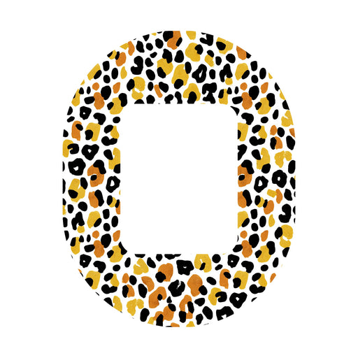 Peelz Golden Leopard Tandem Mobi Patch Tape - Pump Peelz Patch Medical Tape White Smoke 12-Pack (Set of 12 Patches),4-Pack (Set of 4 Patches),1-Patch (One Single Patch)