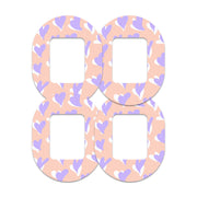 Peelz Lavender Love Tandem Mobi Decorative Patch Tape - Pump Peelz Patch Medical Tape White Smoke 12-Pack (Set of 12 Patches),4-Pack (Set of 4 Patches),1-Patch (One Single Patch)