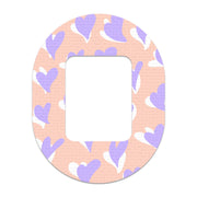 Peelz Lavender Love Tandem Mobi Decorative Patch Tape - Pump Peelz Patch Medical Tape White Smoke 12-Pack (Set of 12 Patches),4-Pack (Set of 4 Patches),1-Patch (One Single Patch)