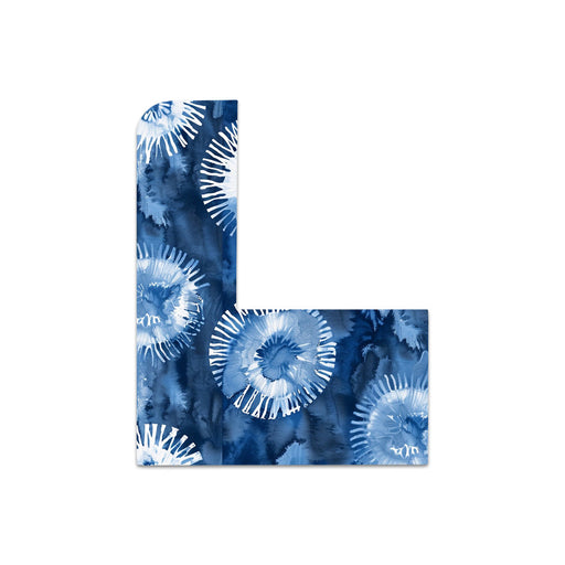 Peelz Monochrome Blue Tie Dye Sticker for Tandem Mobi Peelz/Stickers White Smoke