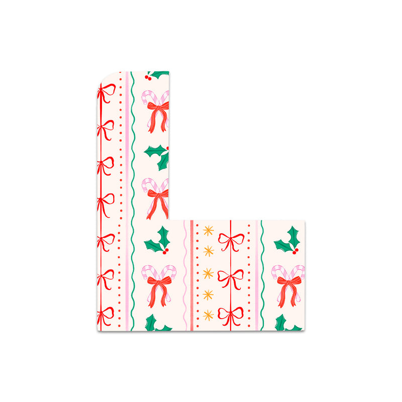 Peelz Holly Jolly Ribbon Tandem Mobi Sticker - Pump Peelz Peelz/Stickers White Smoke