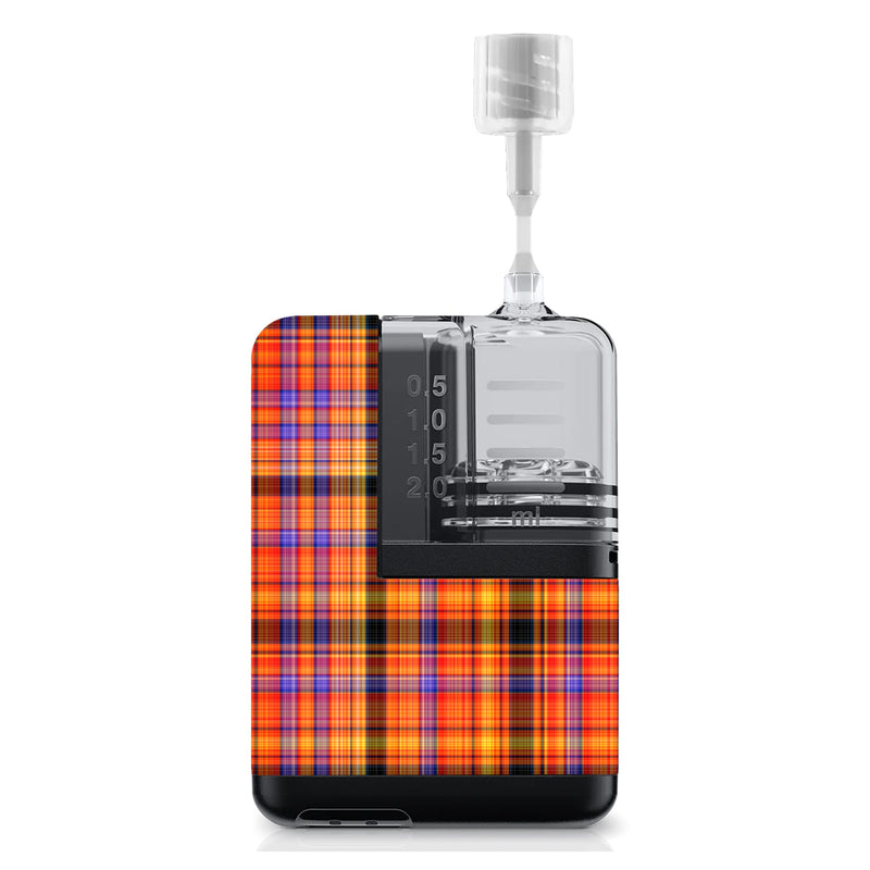 Peelz Pumpkin Plaid Tandem Mobi Sticker - Pump Peelz Peelz/Stickers White Smoke