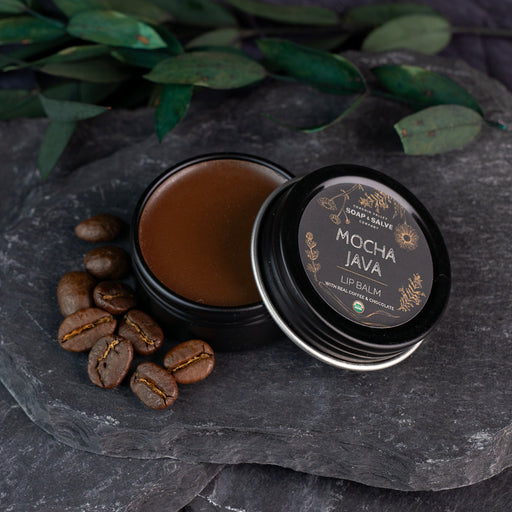 Chagrin Valley Soap & Salve Lip Balm: Mocha Java Lip Balm Dark Slate Gray 0.5 fl oz Tin