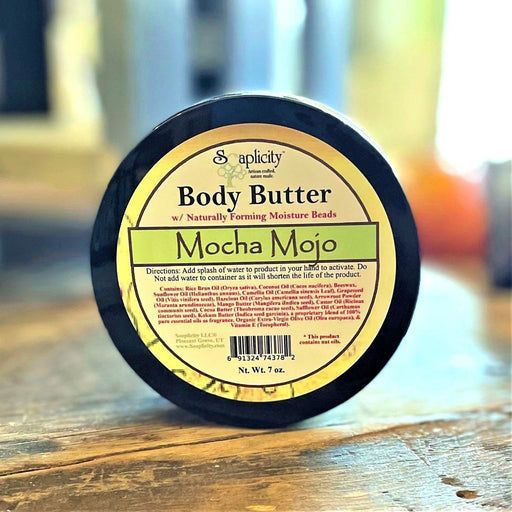 Soaplicity Mocha Mojo Body Butter with Natural Caffeine Body Butter Tan
