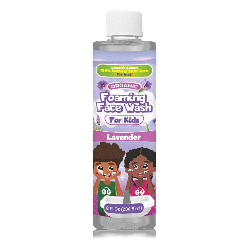 Garner's Garden Organic Foaming Face Wash For Kids Baby Care White Smoke Lavender / 7oz Organic Foaming Face Wash For Kids,Lavender / 8 oz Refill
