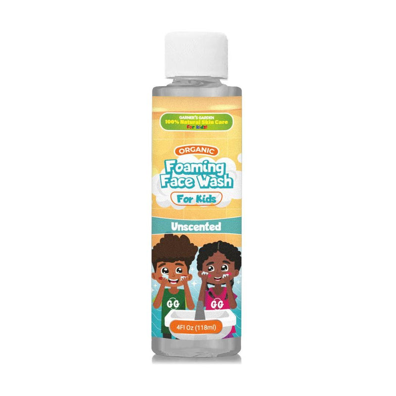 Garner's Garden Organic Foaming Face Wash For Kids Baby Care White Smoke Unscented / 4 oz Refill