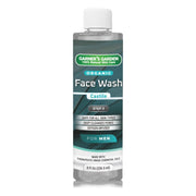 Garner's Garden Organic Face Wash Facial Cleanser Dim Gray Men's / 8oz Refill No Foamer (Suggested Refill)