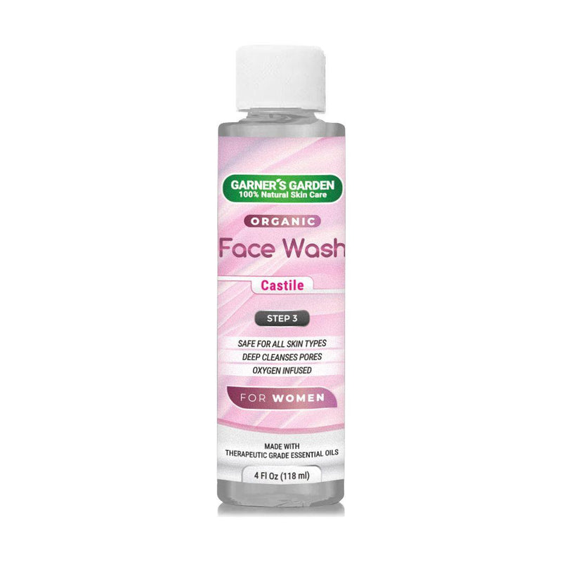 Garner's Garden Organic Face Wash Facial Cleanser Lavender Women's / 4oz Refill No Foamer