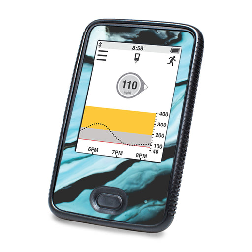 Peelz Modern Marble Designed for DEXCOM G6 Touchscreen Receiver Peelz/Stickers White Smoke