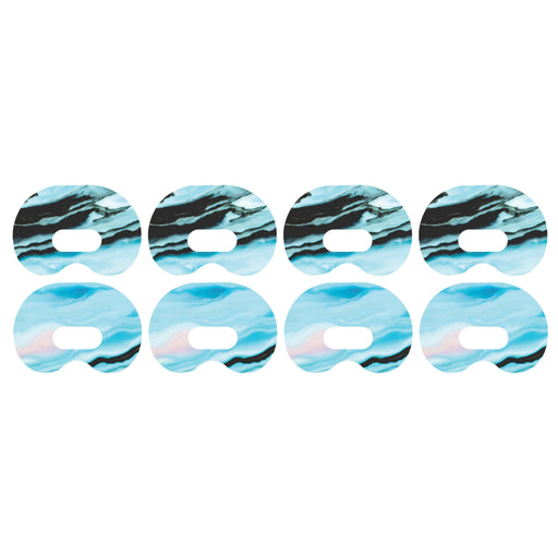 Peelz Modern Marble Medtronic Guardian Connect Patch Tape - Pump Peelz Patch Medical Tape White Smoke 4-Pack Medtronic CGM Tape