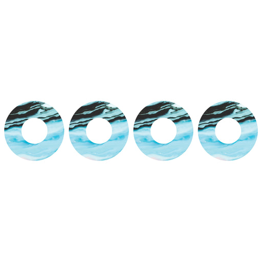 Peelz Modern Marble Patch  Tape Designed for the FreeStyle Libre 2 Patch Medical Tape White Smoke 4-Pack Libre