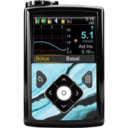 Peelz Modern Marble Sticker for Medtronic MiniMed 770G & 780G Peelz/Stickers Black Whole System Peelz (front back + clip),Front Peelz
