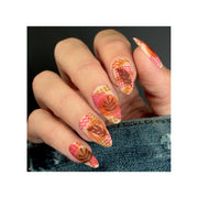 UberChic Beauty Modern Tropical Stamping Plate Dark Salmon