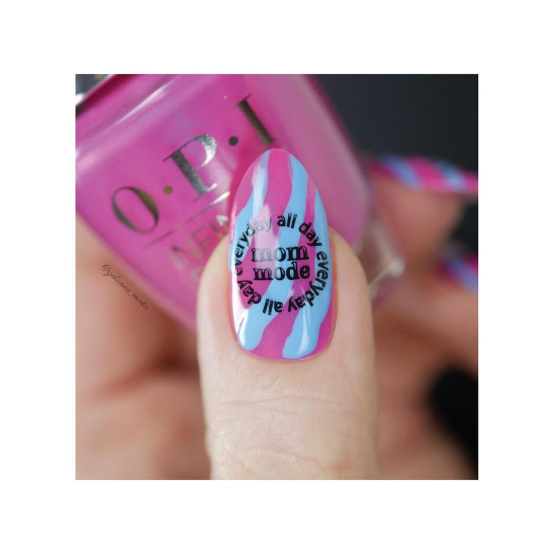 UberChic Beauty Mom Mode Stamping Plate Rosy Brown
