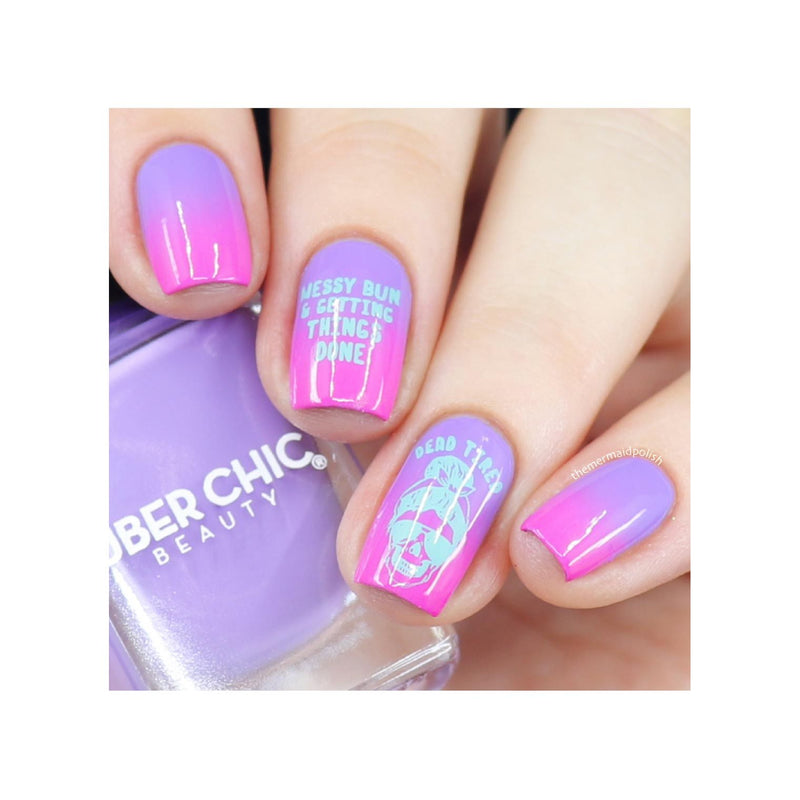 UberChic Beauty Mom Mode Stamping Plate Thistle