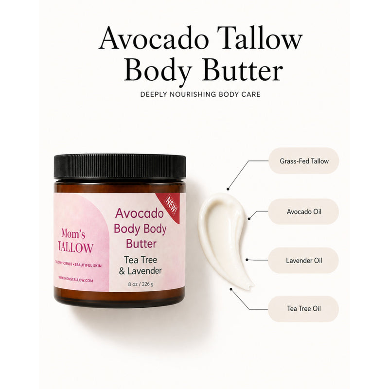 Avocado Tallow Body Butter (8 oz)