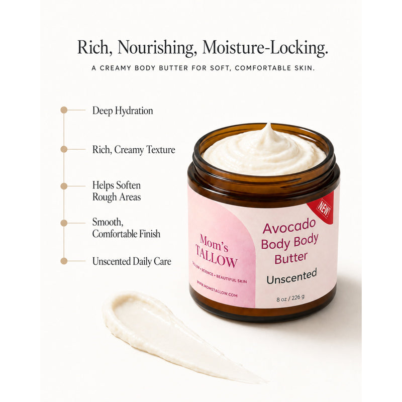 Avocado Tallow Body Butter (8 oz)