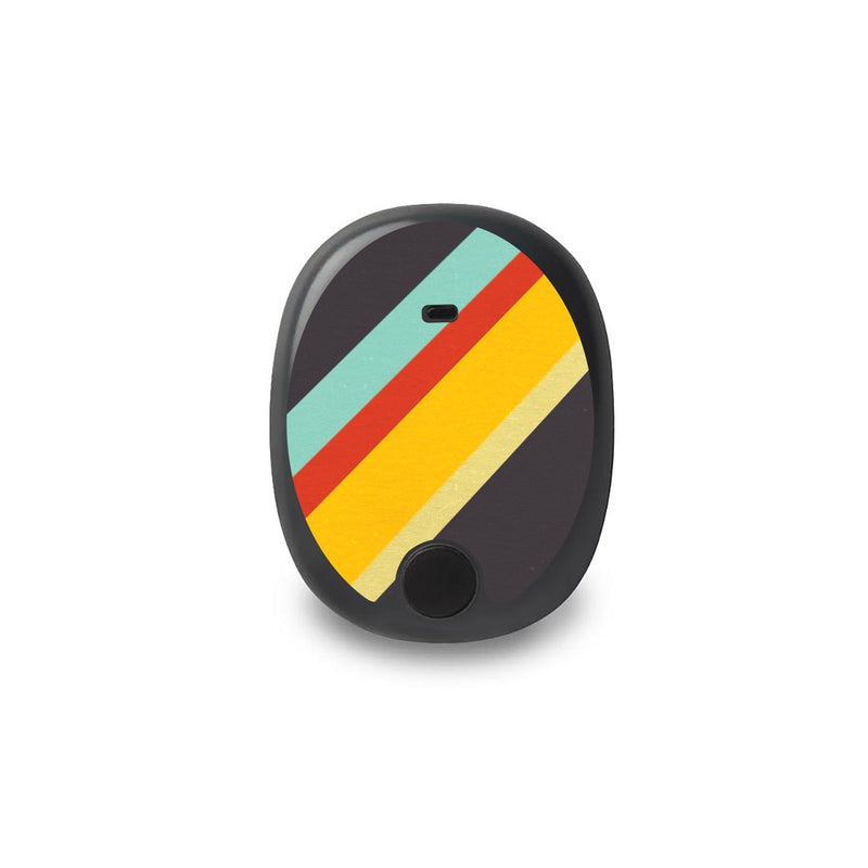 Peelz Monaco Stripes Eversense Smart Transmitter Peelz/Stickers White Smoke