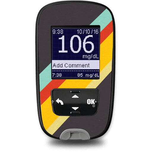 Peelz Monaco Stripes Sticker for the Accu-Chek Guide Glucometer Peelz/Stickers Dark Slate Gray