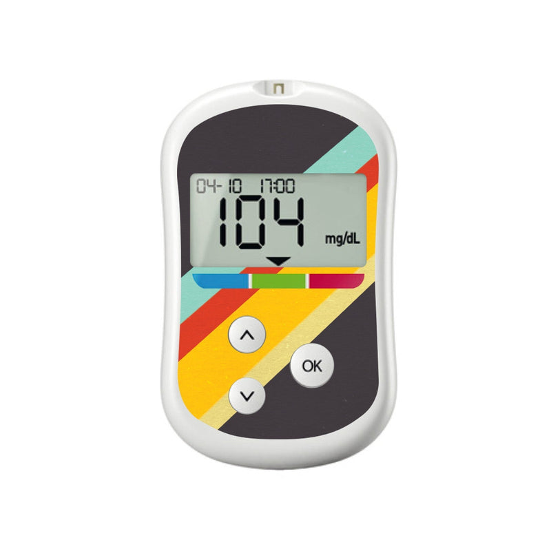 Peelz Monaco Stripes for OneTouch Verio Flex Glucometer Peelz/Stickers White Smoke