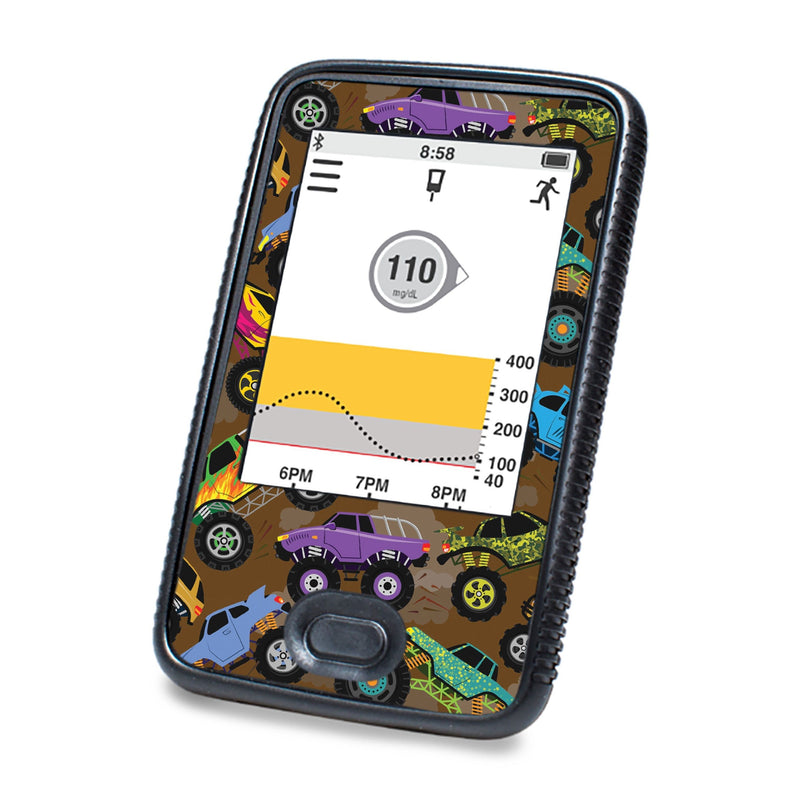 Peelz Monster Trucks DEXCOM G6 Touchscreen Receiver Peelz/Stickers White Smoke