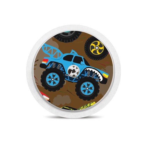 Peelz Monster Trucks Freestyle Libre 2 Peelz/Stickers White Smoke Sensor Only