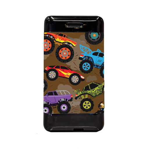 Peelz Monster Trucks Sticker for Omnipod DASH® PDM – Pump Peelz Peelz/Stickers White Smoke Case Peelz