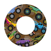 Peelz Monster Trucks Patch  Tape Designed for the FreeStyle Libre 2 Patch Medical Tape White Smoke 1-Pack Libre