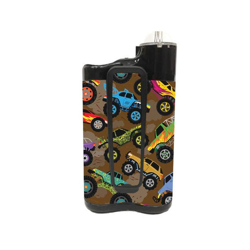 Peelz Monster Trucks for Medtronic MiniMed 770G & 780G Peelz/Stickers White Smoke Back and Clip Peelz