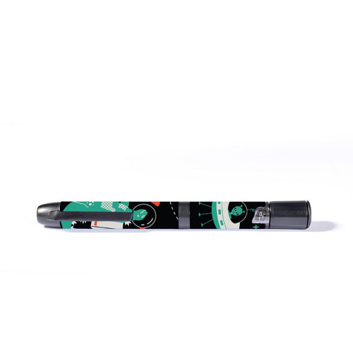 Peelz Monster in Space InPen - Smart Insulin Pen Peelz/Stickers Black