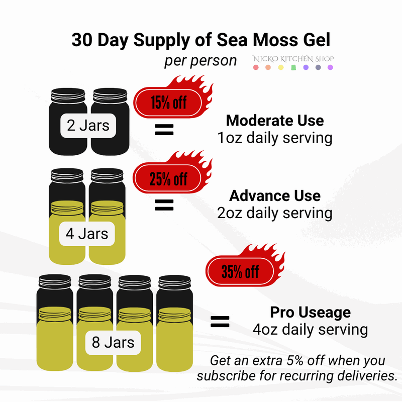 Nicko Kitchen Shop WholyTrinity Sea Moss Gel with Bladderwrack & Burdock Root 16oz Nutrition Gels & Chews White Smoke