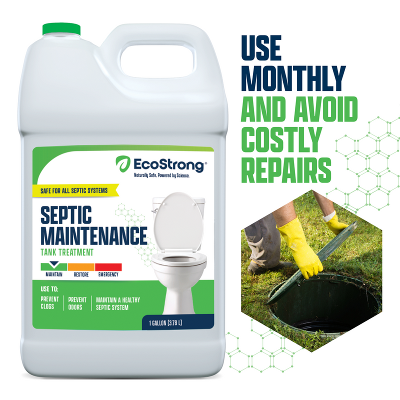 EcoStrong Septic Tank Treatment Liquid Drain & Septic > Septic System Maintenance White Smoke 1 Gallon