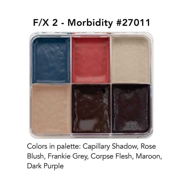 Graftobian Make-Up Company F-X Aire™ Alcohol Palettes Rosy Brown F/X 2 - Morbidity