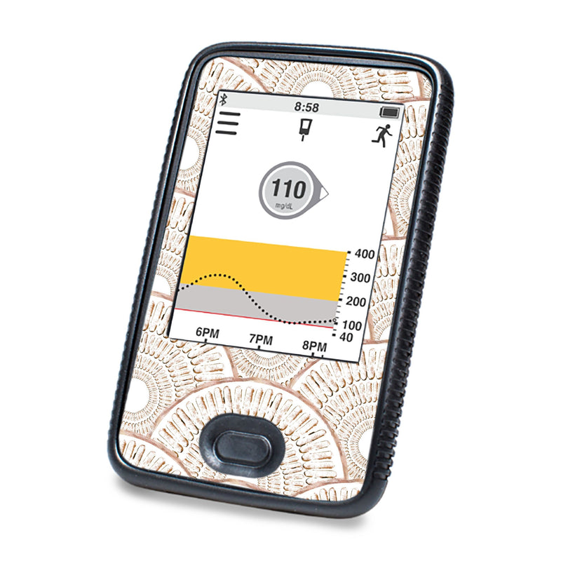 Peelz Mosaic DEXCOM G6 Touchscreen Receiver Peelz/Stickers White Smoke