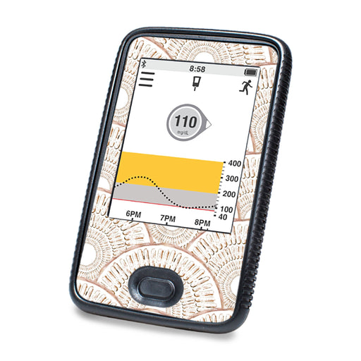 Peelz Mosaic DEXCOM G6 Touchscreen Receiver Peelz/Stickers White Smoke