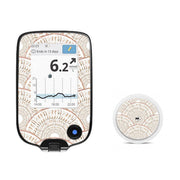 Peelz Mosaic Freestyle Libre 2 Peelz/Stickers White Smoke Receiver + Sensor