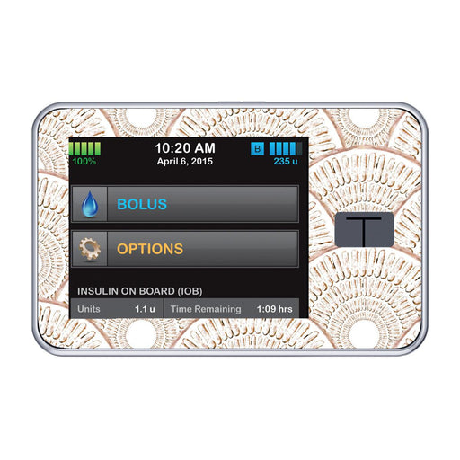 Peelz Mosaic Sticker for Tandem t:slim Peelz/Stickers Light Gray
