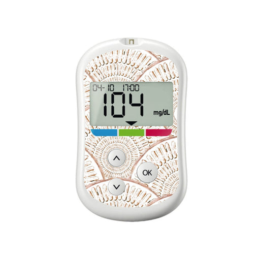 Peelz Mosaic for OneTouch Verio Flex Glucometer Peelz/Stickers White Smoke