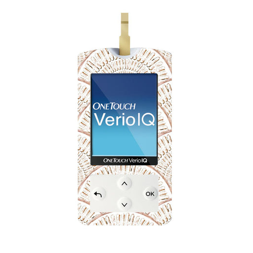 Peelz Mosaic for OneTouch Verio IQ Glucometer Peelz/Stickers White Smoke