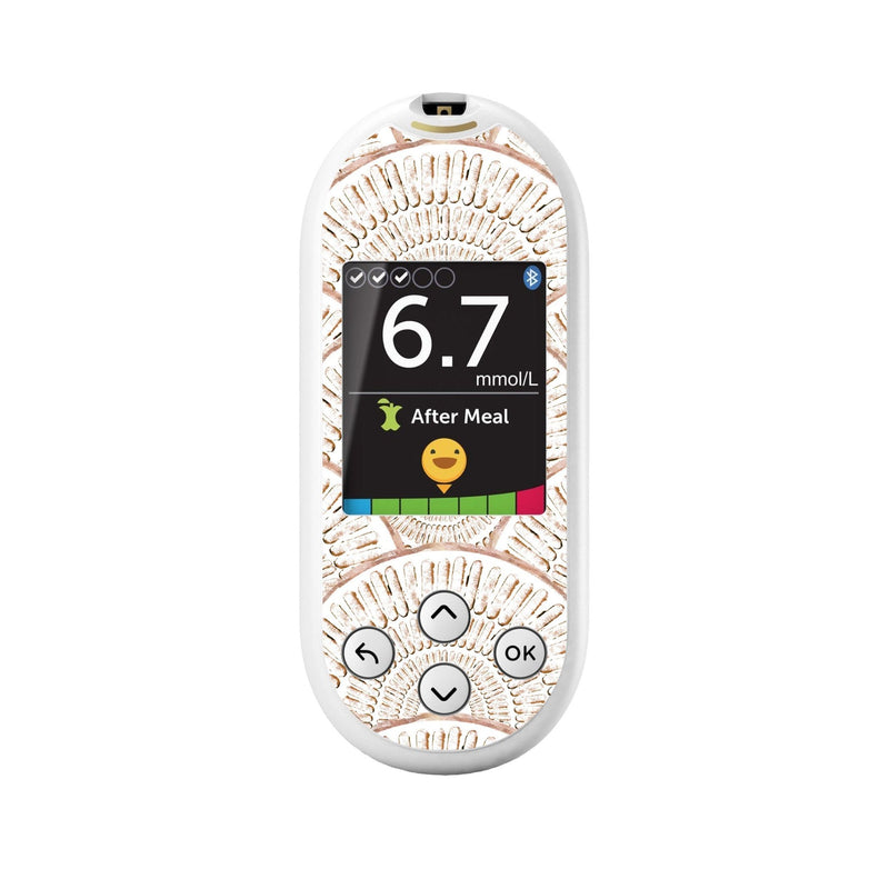 Peelz Mosaic for OneTouch Verio Reflect Glucometer Peelz/Stickers White Smoke