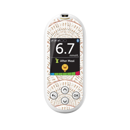 Peelz Mosaic for OneTouch Verio Reflect Glucometer Peelz/Stickers White Smoke