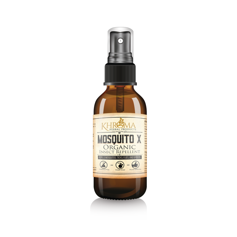 Khroma Herbal Products Mosquito X - Organic Insect Repellent Black