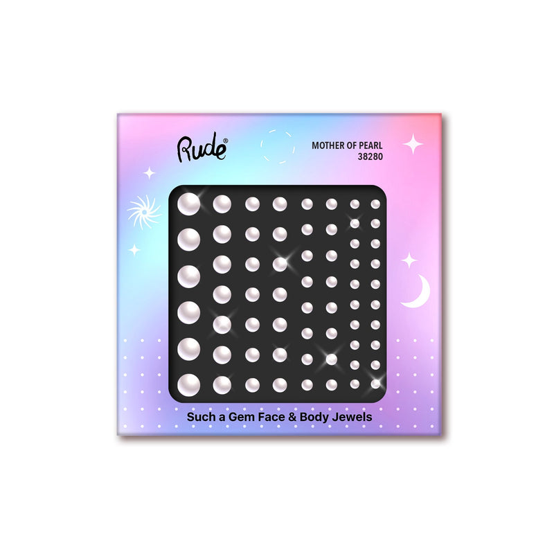 Rude Cosmetics Such a Gem Face & Body Jewels Face Dark Slate Gray Mother of Pearl